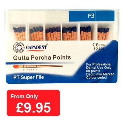 Gutta Percha Points F3 - 60 pcs - VSDent (4119993942115)