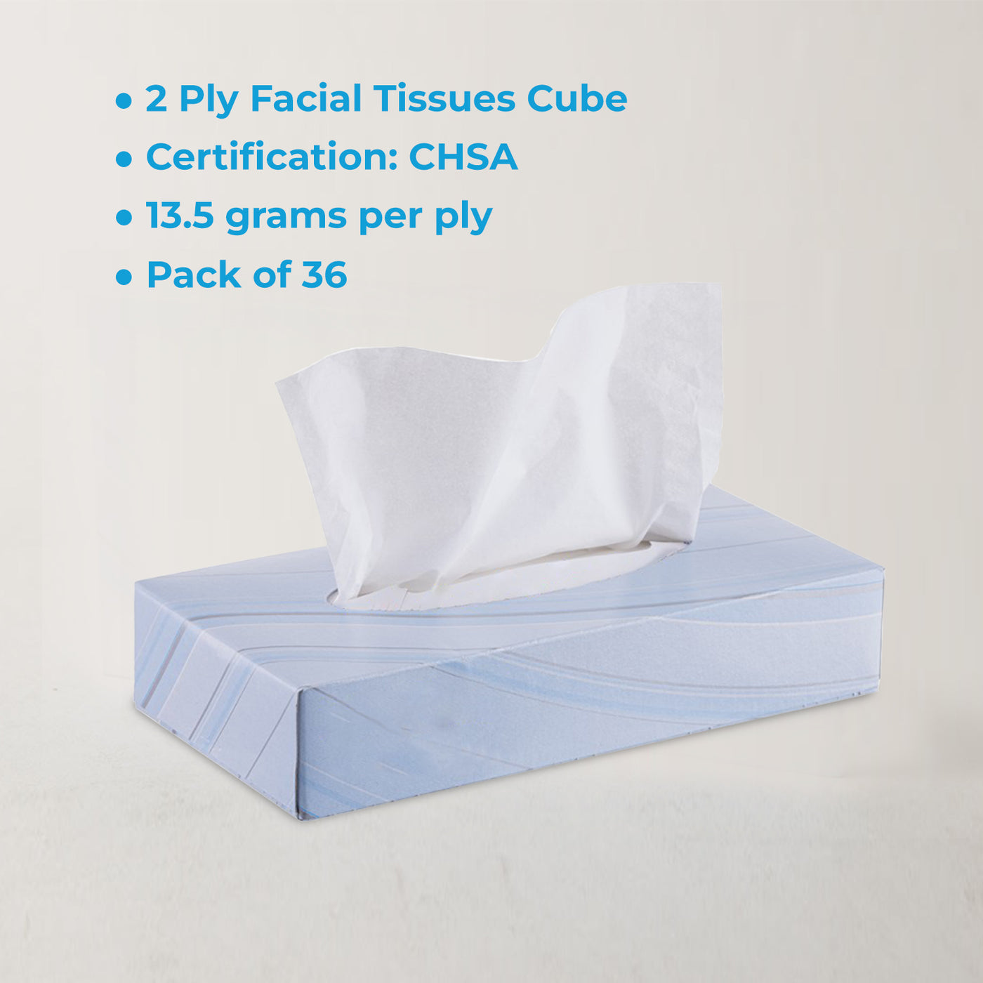 Facial Tissues 2 Ply 100 Sheets (Pack of 36) (9319603896630)