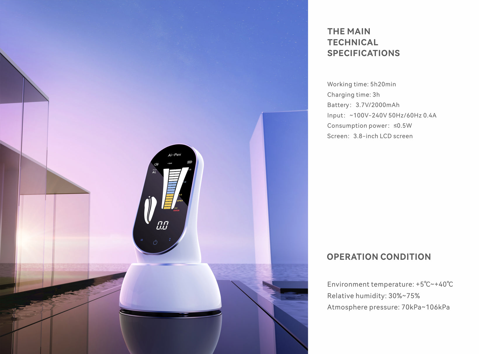 DTE Woodpecker Ai-Pex Apex Locator with Pulp tester function - Vsdent