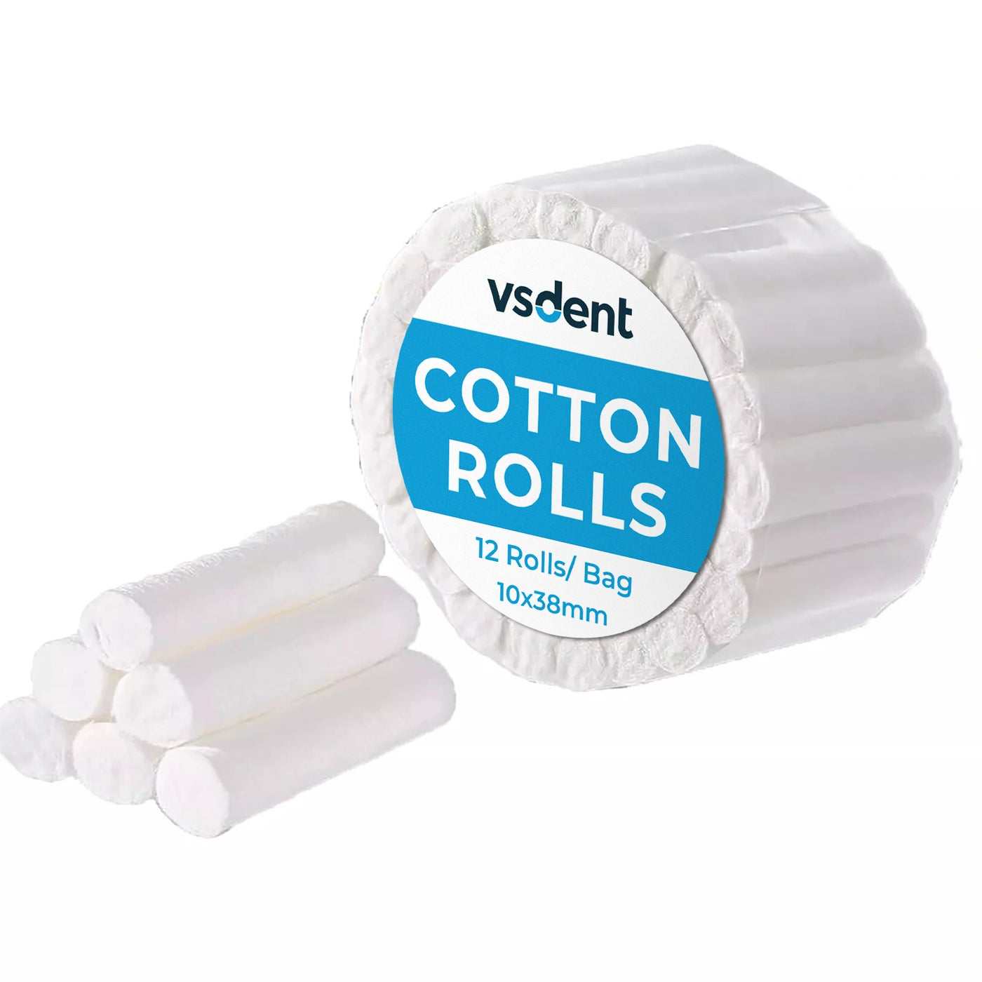 Dental Cotton Rolls (10x38mm) 600 Pcs per bag