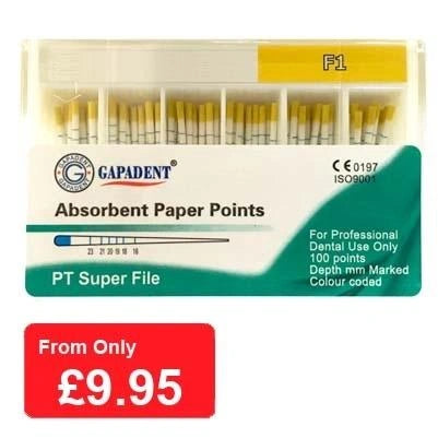 Great Pro Taper Absorbent Paper Points-F1 (100 points)