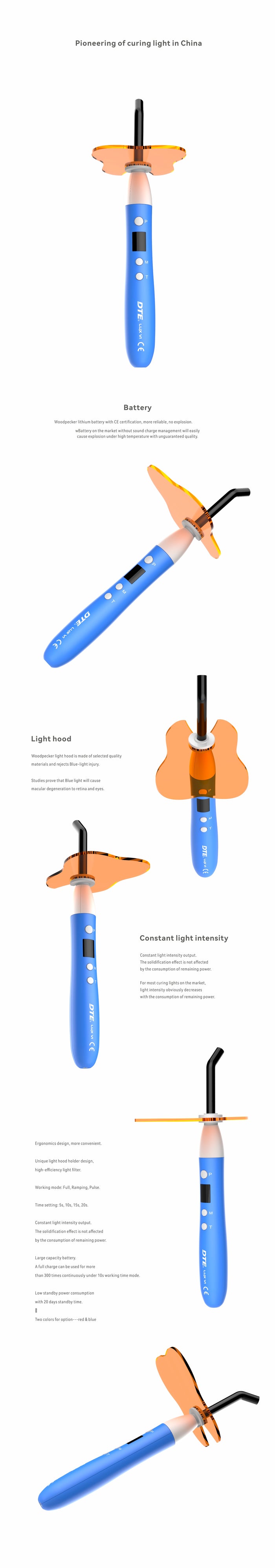 Woodpecker DTE Curing Light LUX VI