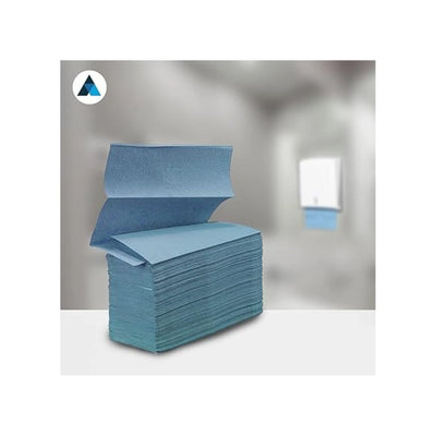 Z-Fold Blue Paper Hand Towel 1 Ply | 3000 Sheets