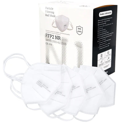 FFP2 Face Masks, Disposable Respirator Masks (Pack of 20-White) (9534764810550)