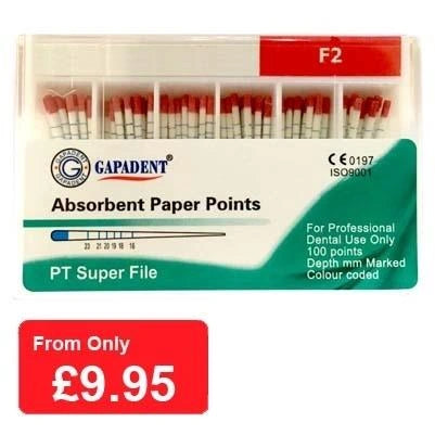 Great Pro Taper Absorbent Paper Points-F2 (100 points)