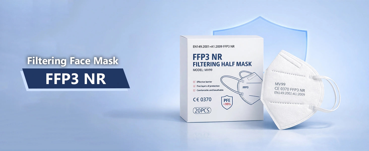 FFP3 Face Masks, Disposable Respirator Masks