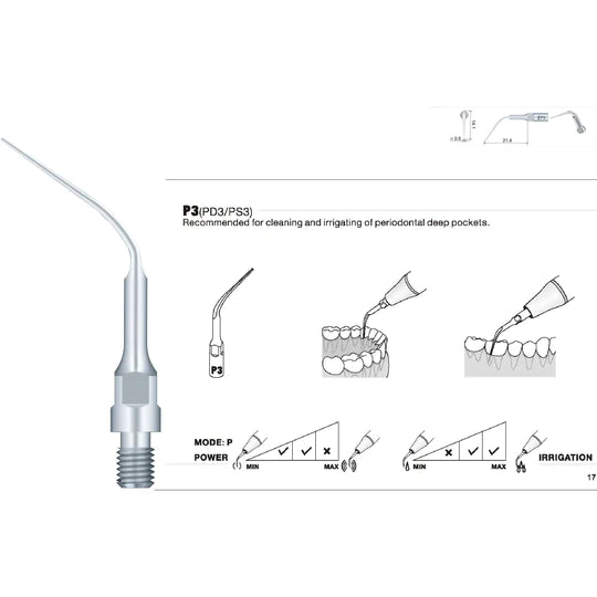 Woodpecker Sirona Compatible Scaler Tips PS3