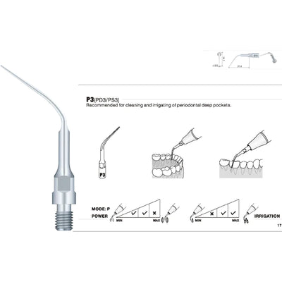 Woodpecker Sirona Compatible Scaler Tips PS3