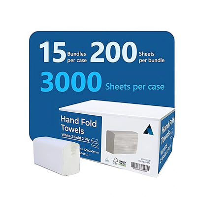 Z-Fold Paper Hand Towel 2 Ply | 3000 Sheets