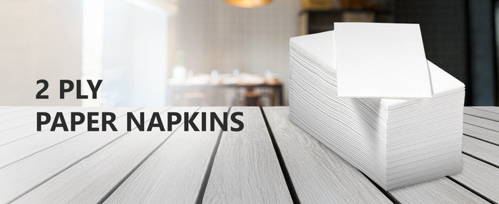 Premium White 2-Ply Disposable Napkins