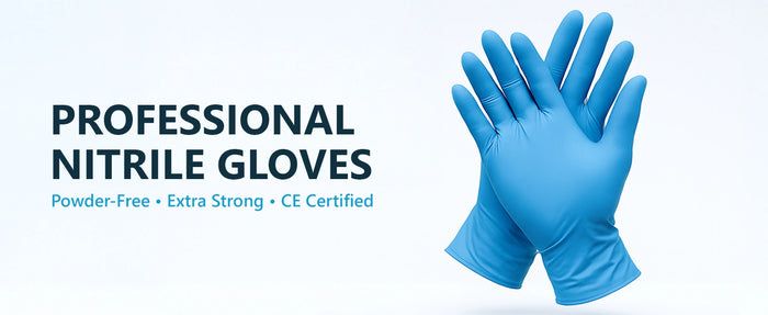 Blue Nitrile Gloves Pack of 100