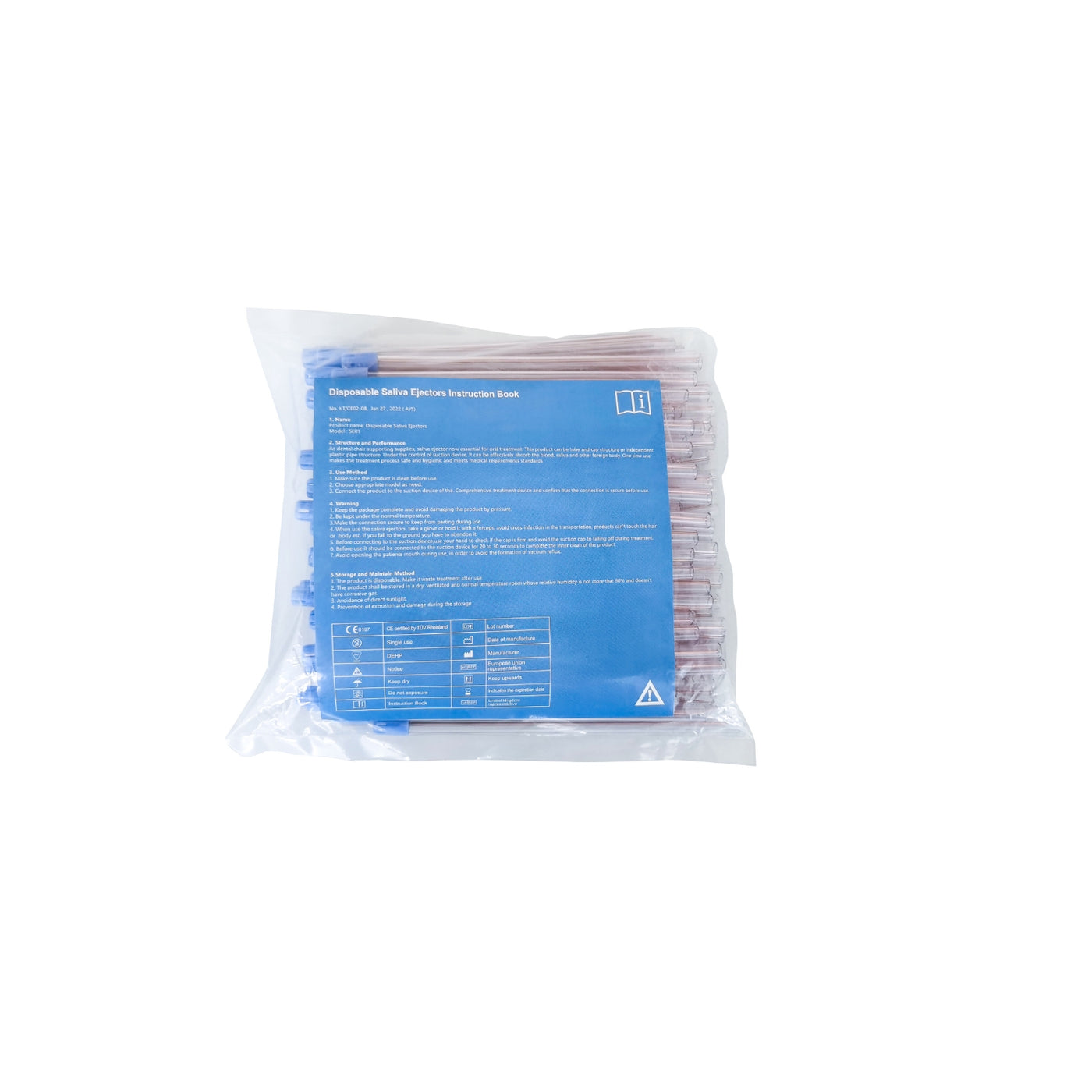 Disposable Dental Saliva Ejector (Pack of 100)