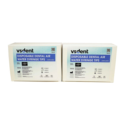 Disposable Air/Water Plastic Syringe Tips 250pcs/box