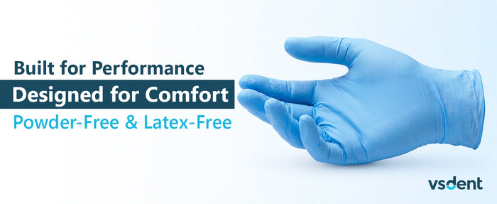 Blue Nitrile Gloves Pack of 100