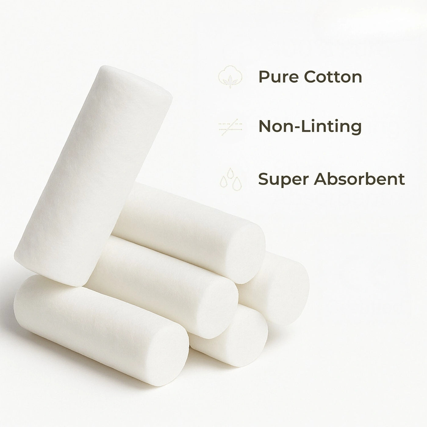 Dental Cotton Rolls (10x38mm) 600 Pcs per bag