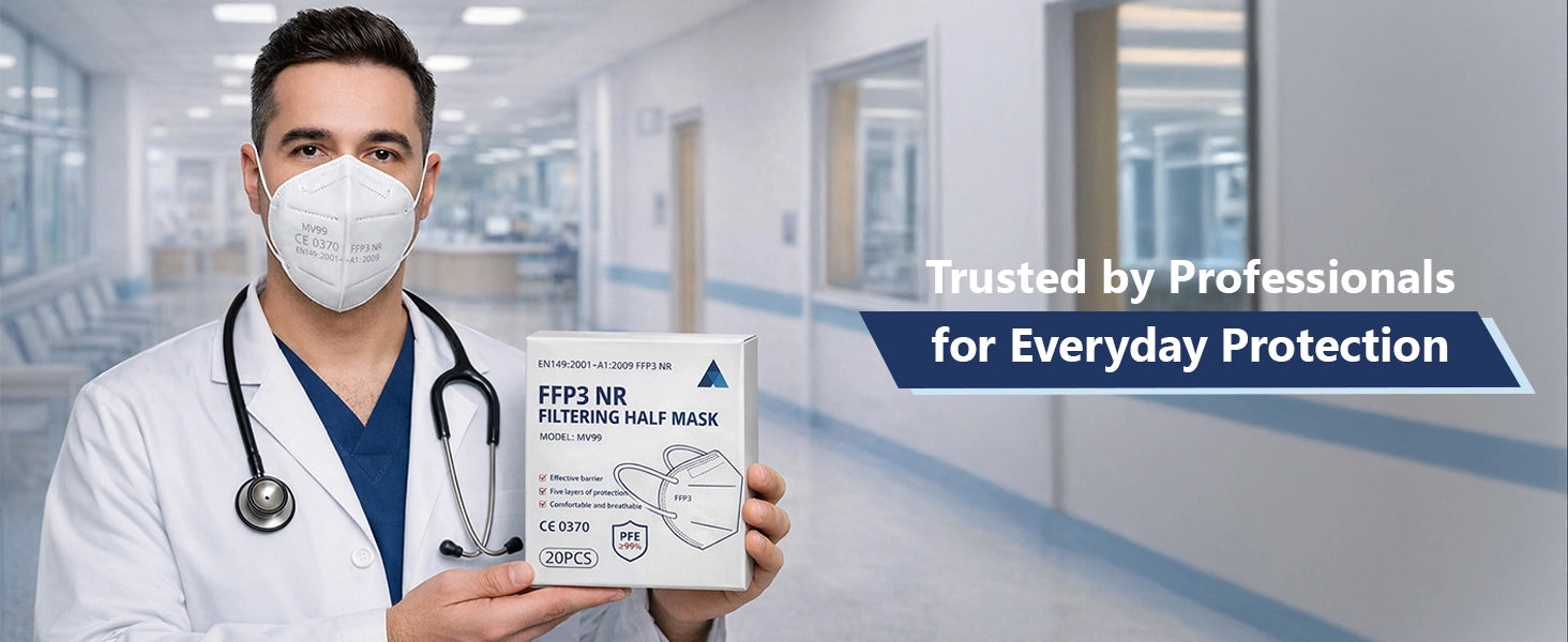 FFP3 Face Masks, Disposable Respirator Masks
