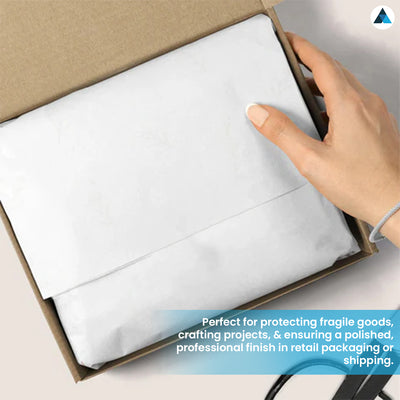 450x700mm White Acid-Free Wrapping Tissue Sheet