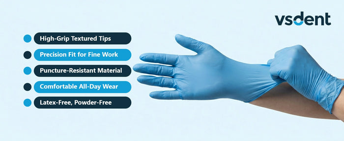 Blue Nitrile Gloves Pack of 100