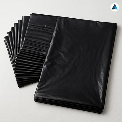 18x29x39 Inches White Heavy Duty Black & White Bin Bags (Pack of 200)