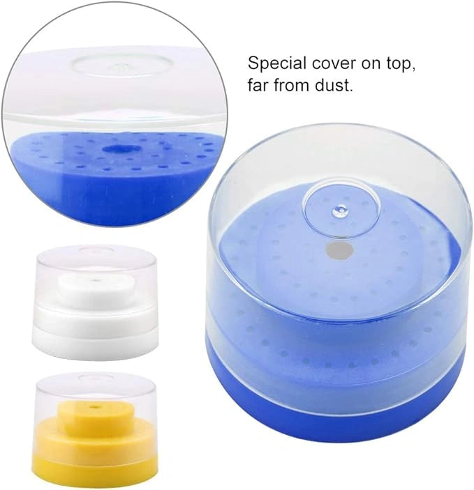 Dental Bur Holder Box with 60 Slots Circle