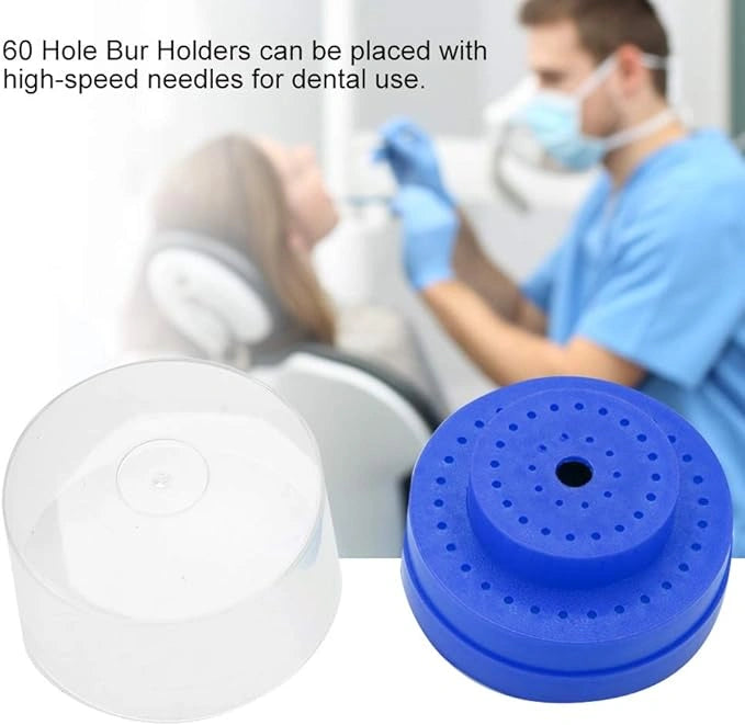 Dental Bur Holder Box with 60 Slots Circle