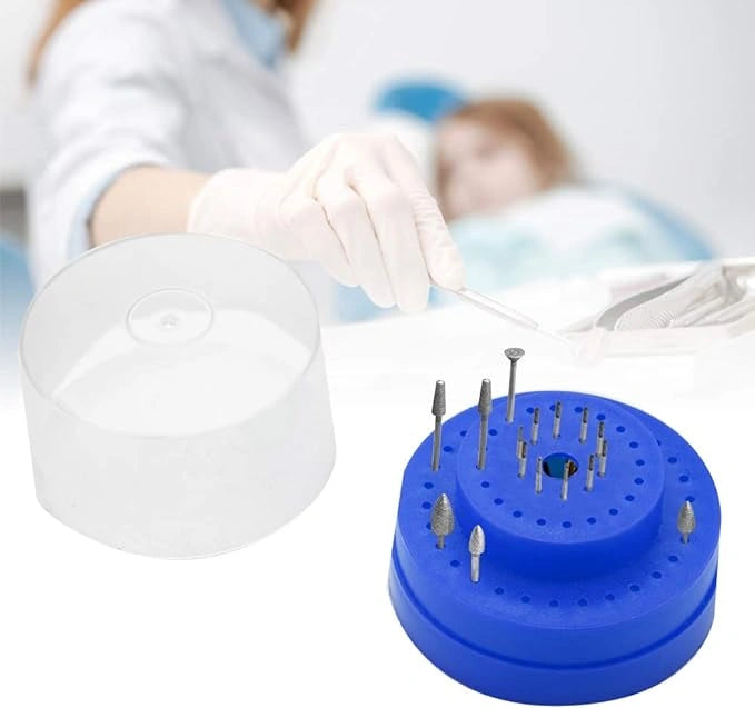 Dental Bur Holder Box with 60 Slots Circle
