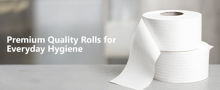 2Ply Mini Jumbo Toilet Roll White