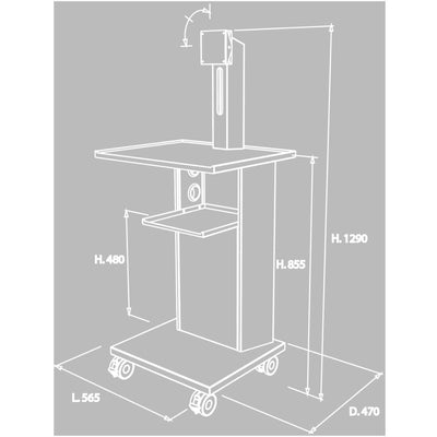 Zilfor ASR3 ATLAS Trolley Computer and Intraoral holder (9132784451894)