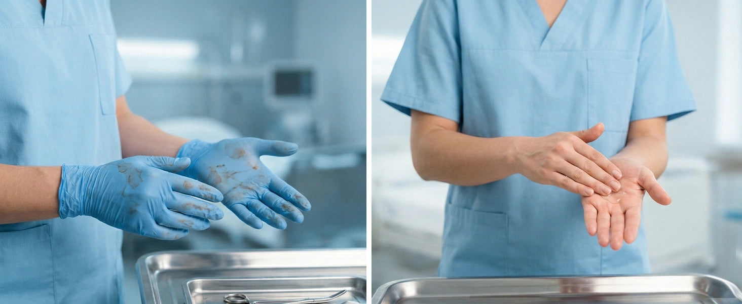 Blue Nitrile Gloves Case (1 case = 10 boxes)