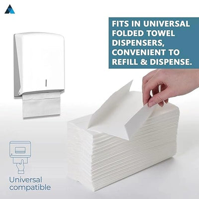 C-Fold Paper Hand Towel 2-Ply | Pack of 2430 Sheets