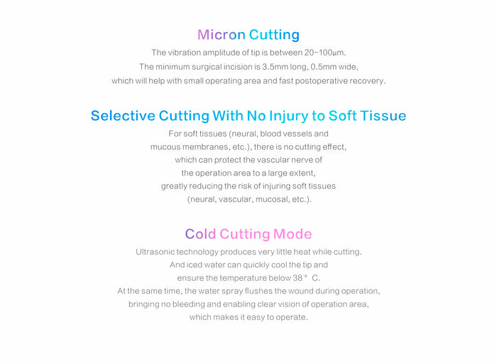 DTE Woodpecker Surgery X Piezo Bone Surgery with 2 LED Handpiece + 14 Tips (Third Generation)