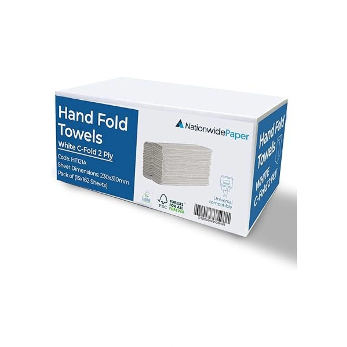 C-Fold Paper Hand Towel 2-Ply | Pack of 2430 Sheets