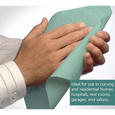 Green V-Fold Paper Hand Towel 1 Ply 4000 Large Sheets