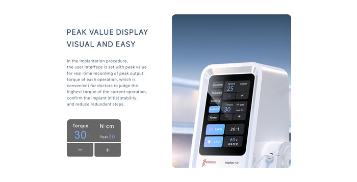 DTE Woodpecker Implant Air Motor with LED Handpiece
