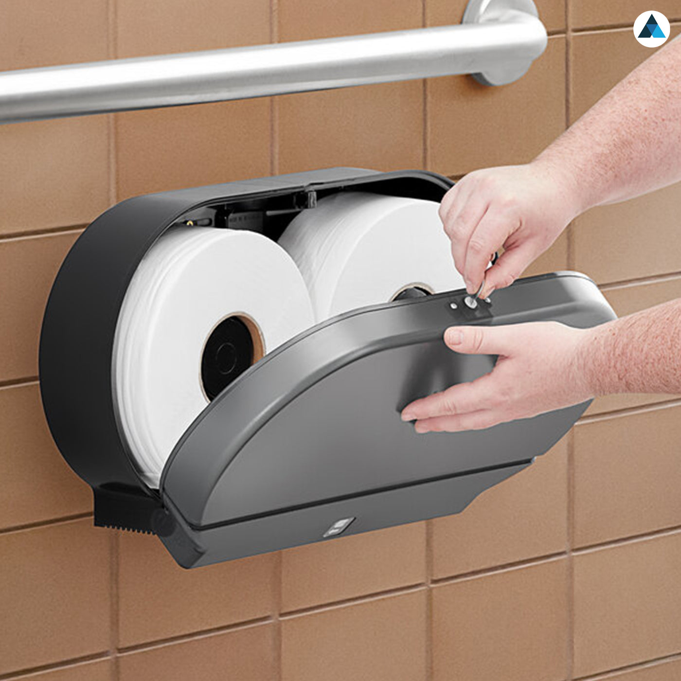 2Ply Mini Jumbo Toilet Roll White