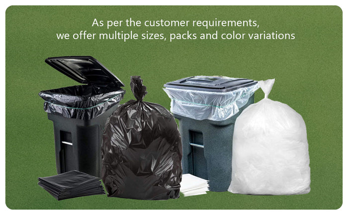 22x33x46 Inch Heavy Duty Black Bin Bags Leak-Proof Refuse Sacks (Pack of 100)