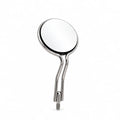 Acteon Size 4 Double-Sided Rhodium Mirror Head, Simple Stem