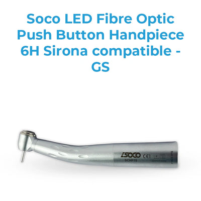 Soco LED Fibre Optic Push Button Handpiece 6H Sirona compatible - GS
