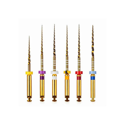 Dental MTaper NiTi File Rotary Engine Files 25mm (Pack of 6)