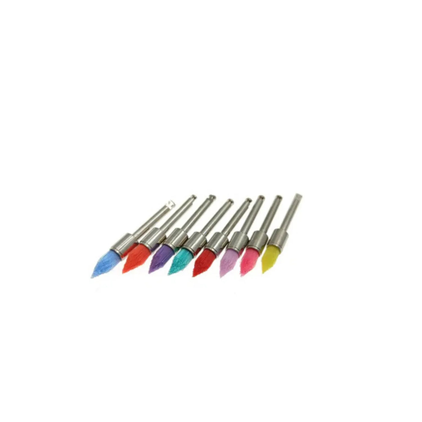 Dental Prophy Multicolour Nylon Brush Pencil-Sharp (Pack of 100) (9372357230902)