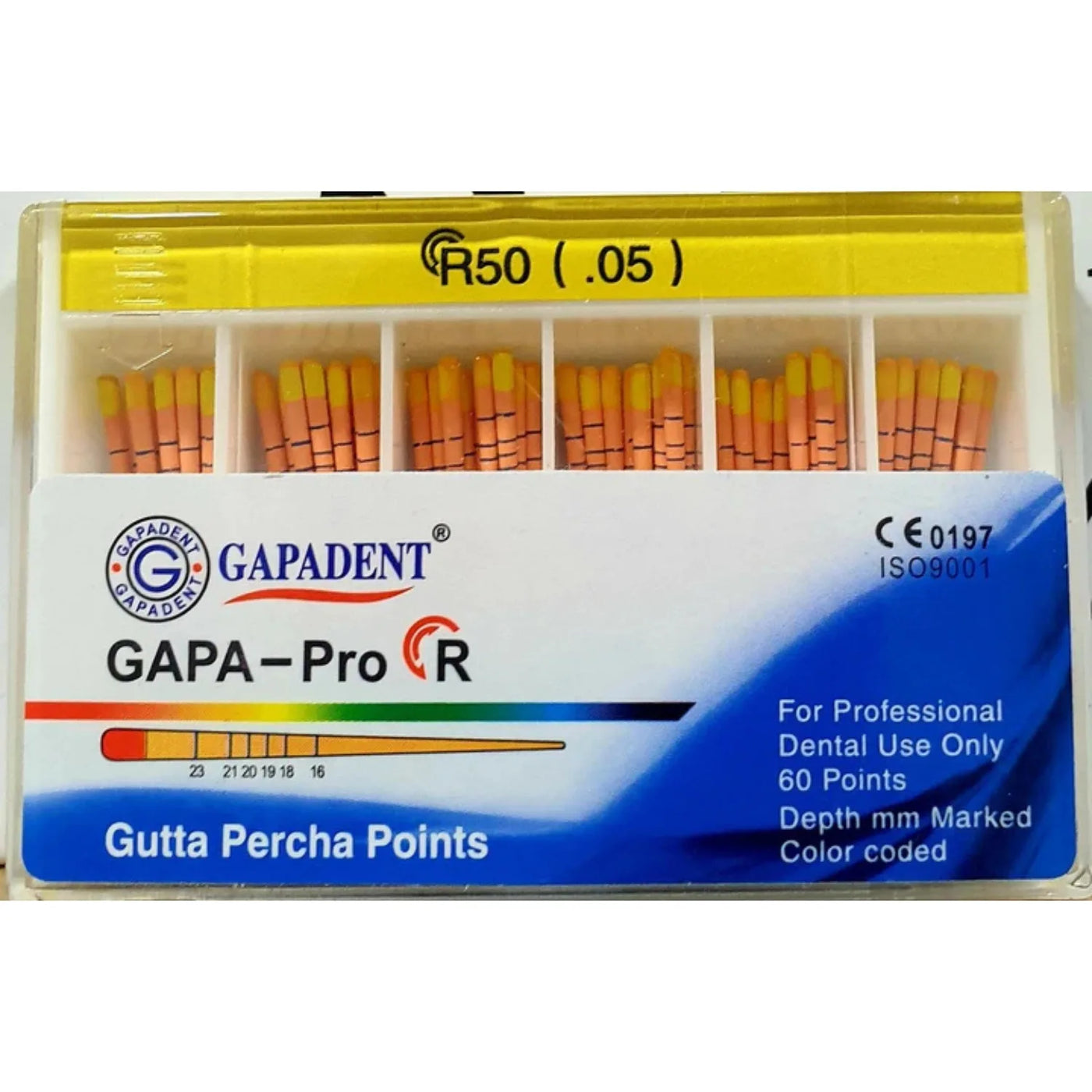 GAPA-Pro R Gutta Percha Points R50 (.05) (60 Points) (6580887879779)