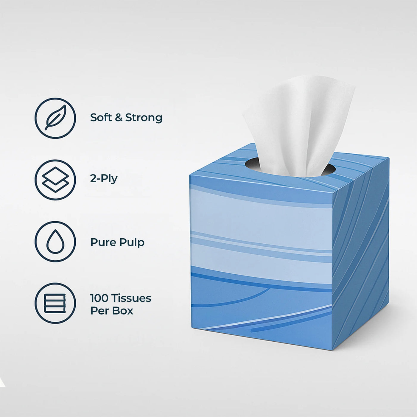 Facial Tissues Cube 2 Ply 70 sheets (Pack of 24