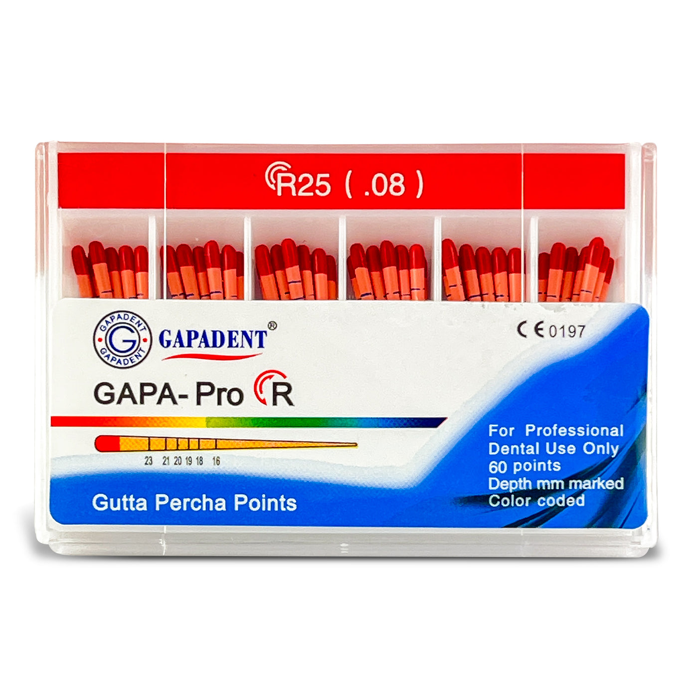 GAPA-Pro R Gutta Percha Points R25 (.08) (60 Points) | Default Title | VSDent