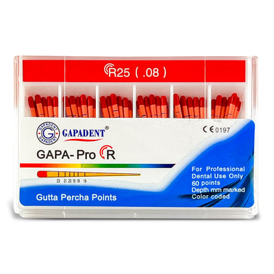 GAPA-Pro R Gutta Percha Points R25 (.08) (60 Points) | Default Title | VSDent