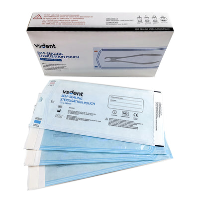 Self Sealing Sterilisation Pouches 135mmx280mm (Pack of 200) (9388148654390)