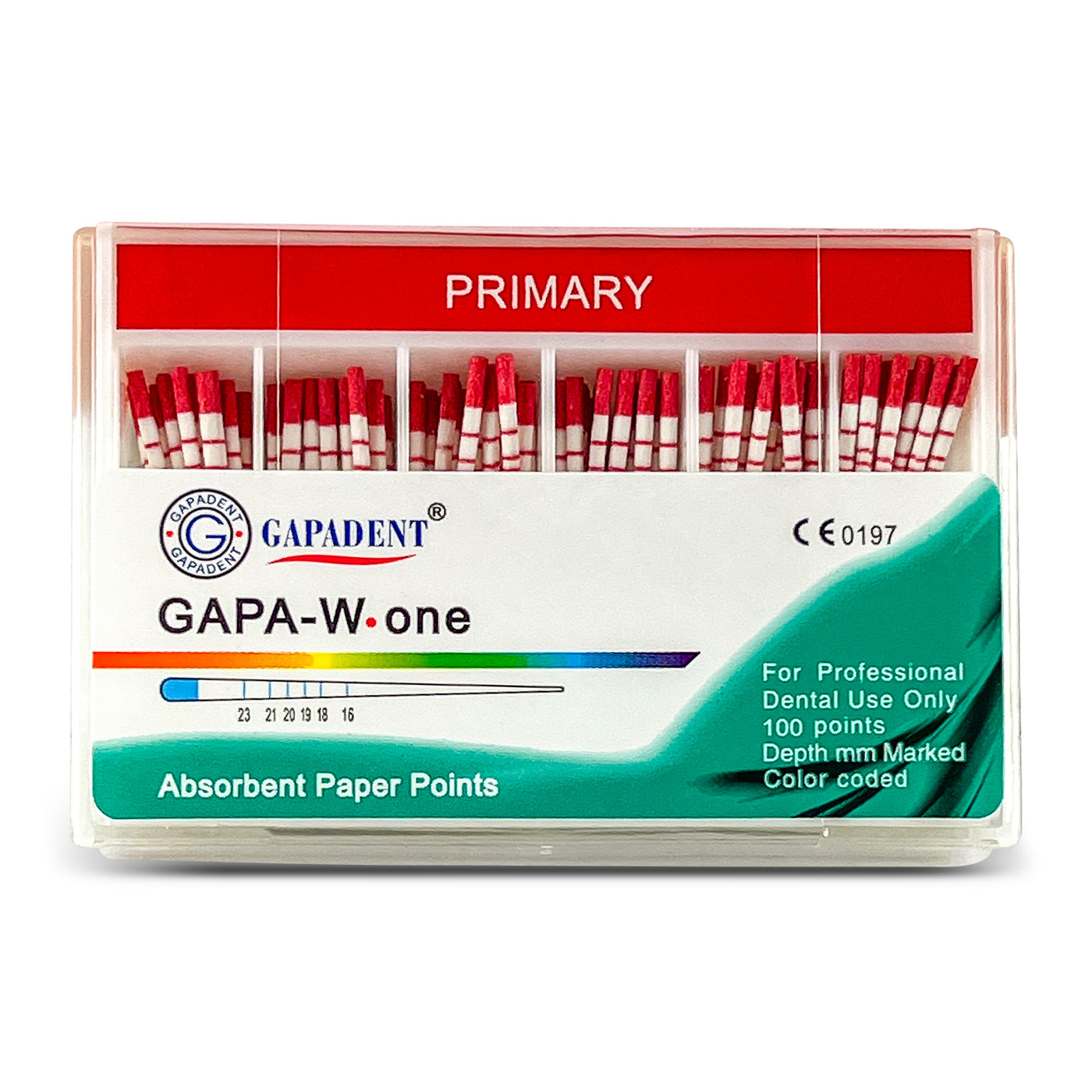 GAPA-W-One Absorbent Paper Points Primary (100 points) (4119998300259)