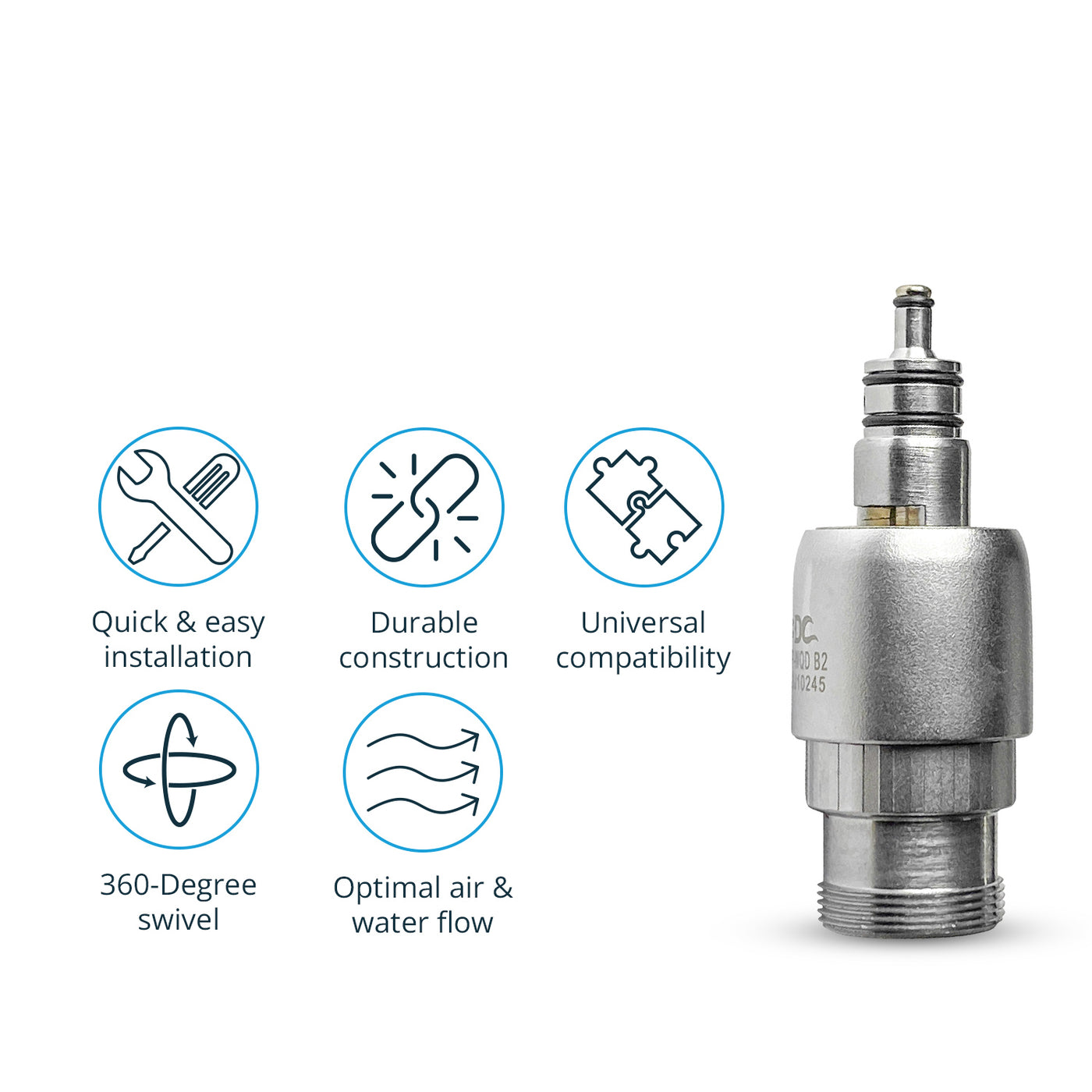 W&H compatible Two Hole Quick Coupling WQD B2 | Default Title | VSDent