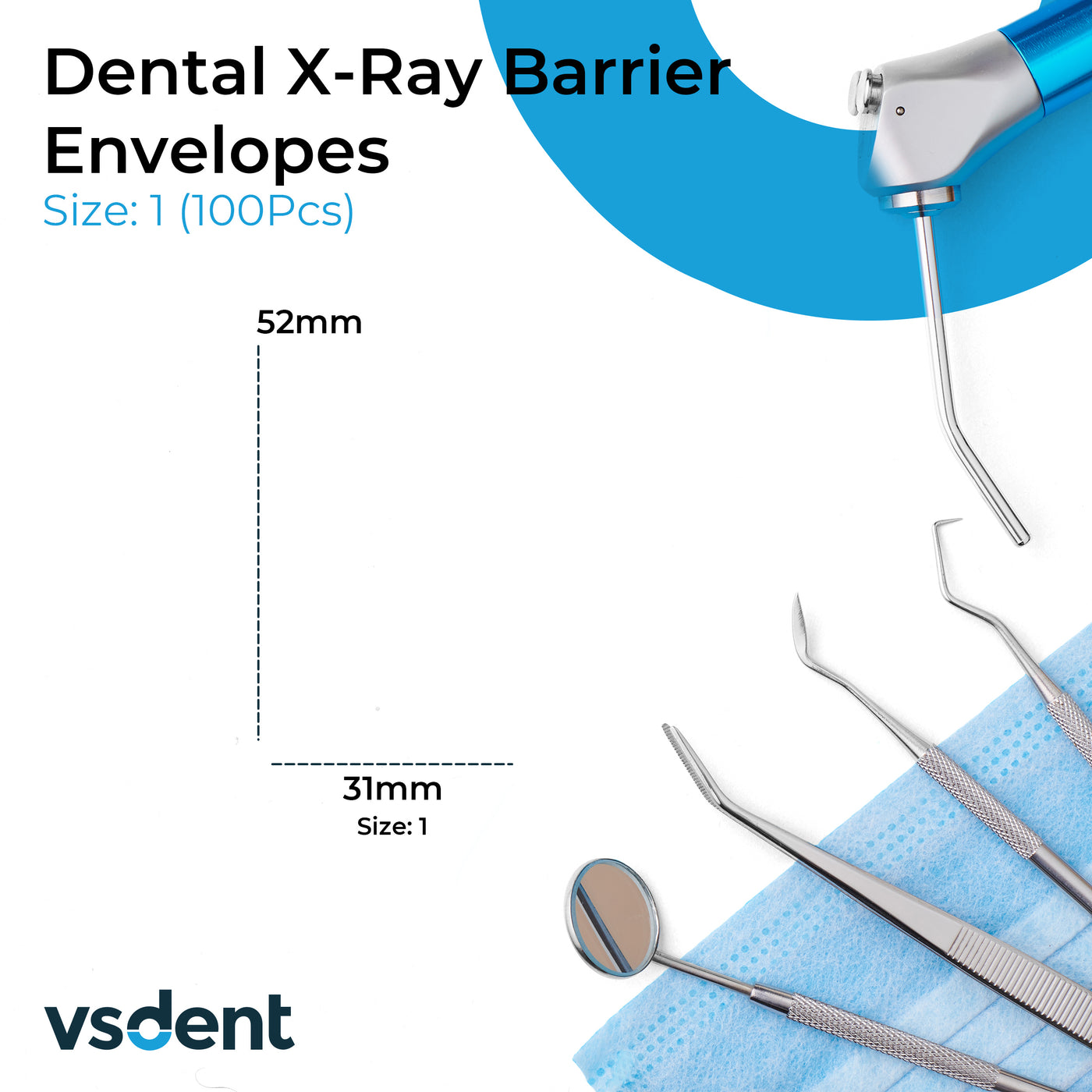 Dental X-Ray Barrier Envelopes (Size: 0, 1, 2) (4119991353443)