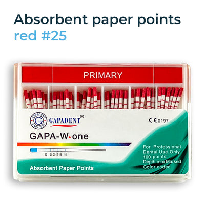 GAPA-W-One Absorbent Paper Points Primary (100 points) (4119998300259)