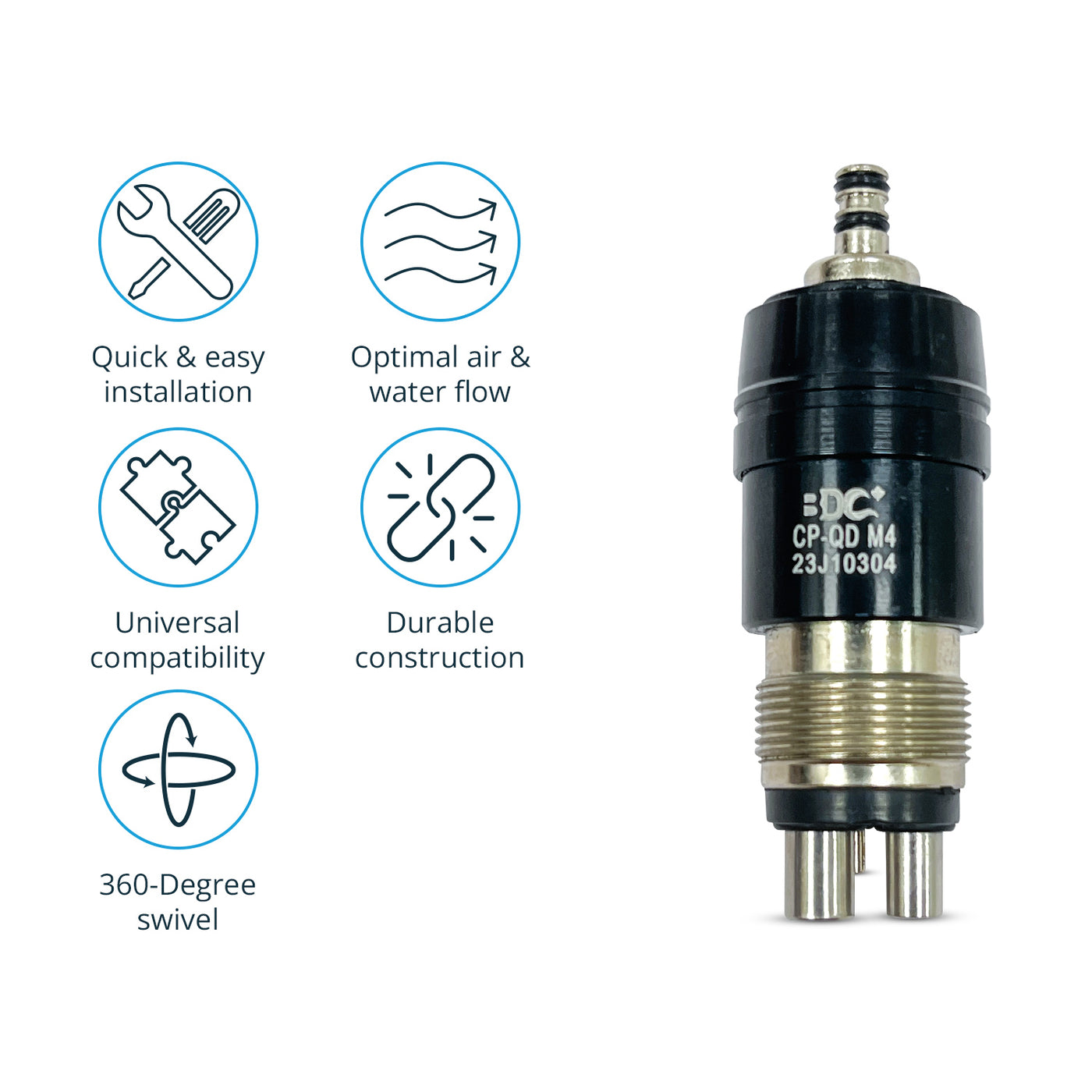 NSK Four hole compatible Quick Coupling - NK QD M4 (4119995908195)